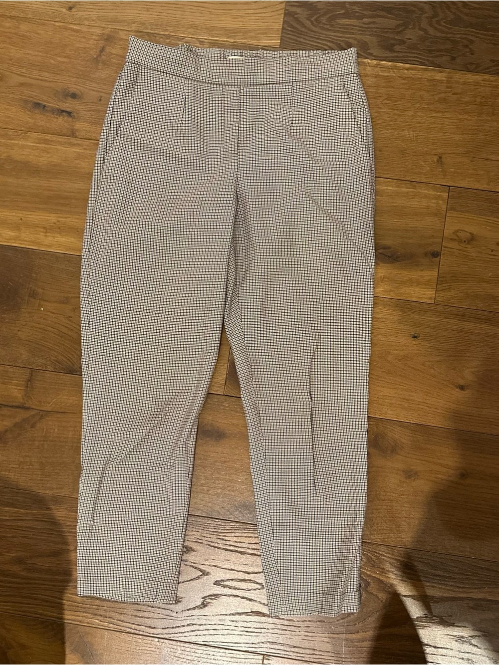 Babaton Slim Fit Checkered Dress Pants